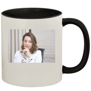 Aubrey Plaza 11oz Colored Inner & Handle Mug