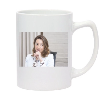 Aubrey Plaza 14oz White Statesman Mug