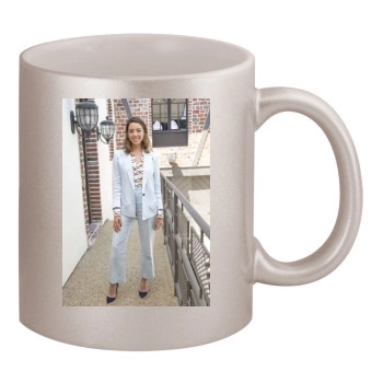 Aubrey Plaza 11oz Metallic Silver Mug