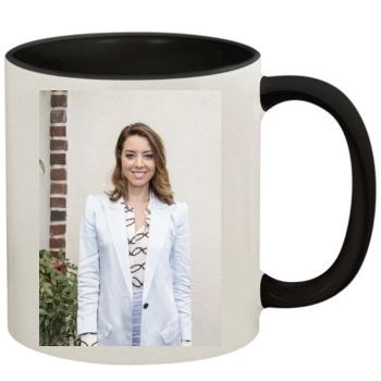 Aubrey Plaza 11oz Colored Inner & Handle Mug