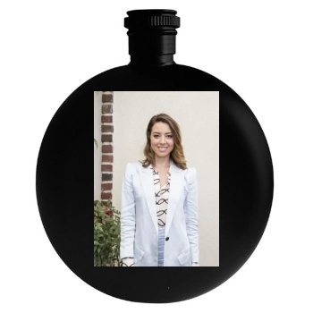 Aubrey Plaza Round Flask