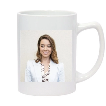 Aubrey Plaza 14oz White Statesman Mug