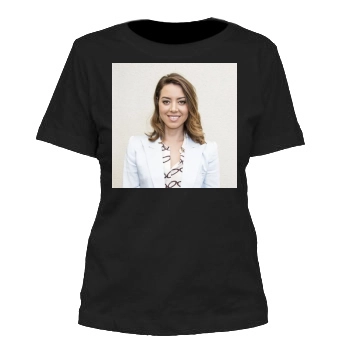 Aubrey Plaza Women's Cut T-Shirt