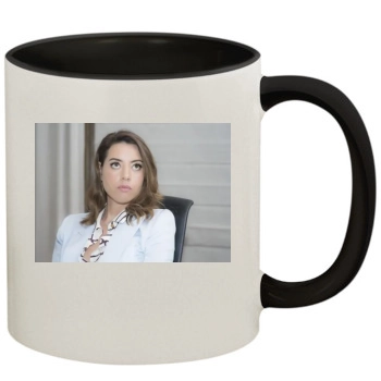 Aubrey Plaza 11oz Colored Inner & Handle Mug