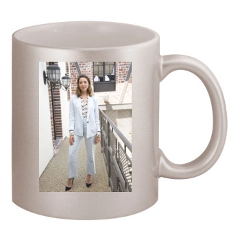 Aubrey Plaza 11oz Metallic Silver Mug