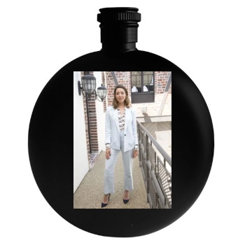 Aubrey Plaza Round Flask