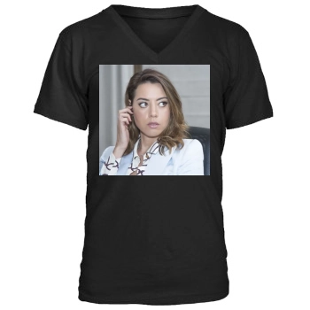 Aubrey Plaza Men's V-Neck T-Shirt