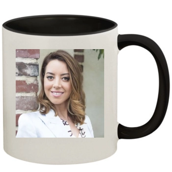 Aubrey Plaza 11oz Colored Inner & Handle Mug