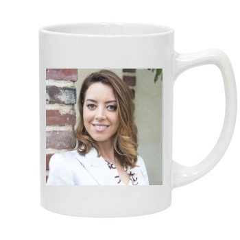 Aubrey Plaza 14oz White Statesman Mug