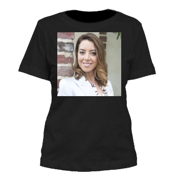 Aubrey Plaza Women's Cut T-Shirt