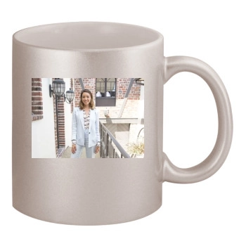 Aubrey Plaza 11oz Metallic Silver Mug