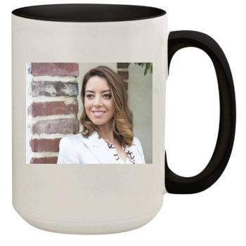 Aubrey Plaza 15oz Colored Inner & Handle Mug