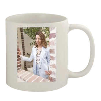 Aubrey Plaza 11oz White Mug