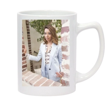 Aubrey Plaza 14oz White Statesman Mug