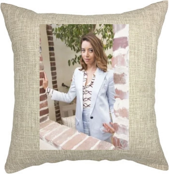 Aubrey Plaza Pillow