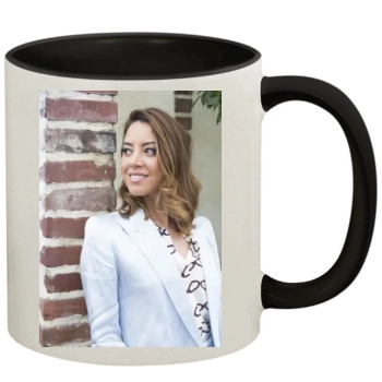 Aubrey Plaza 11oz Colored Inner & Handle Mug