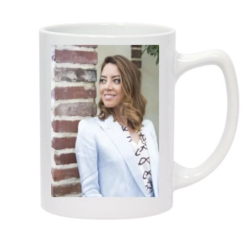 Aubrey Plaza 14oz White Statesman Mug