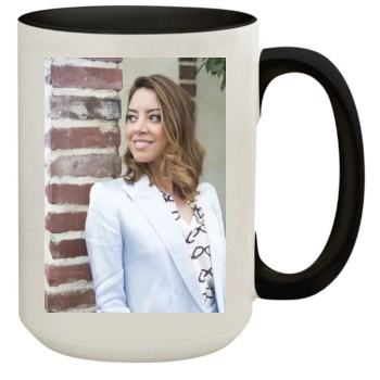 Aubrey Plaza 15oz Colored Inner & Handle Mug