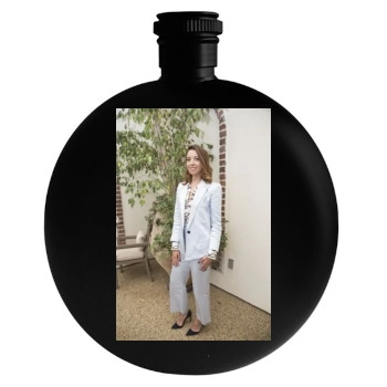 Aubrey Plaza Round Flask