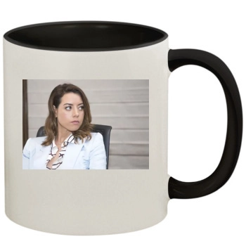 Aubrey Plaza 11oz Colored Inner & Handle Mug