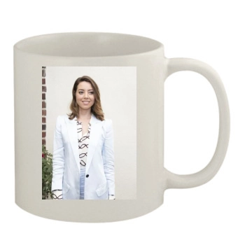 Aubrey Plaza 11oz White Mug