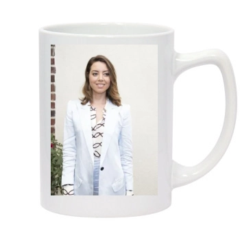 Aubrey Plaza 14oz White Statesman Mug