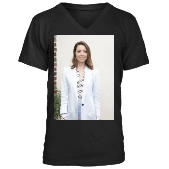 Aubrey Plaza Men's V-Neck T-Shirt