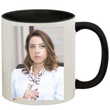 Aubrey Plaza 11oz Colored Inner & Handle Mug