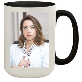 Aubrey Plaza 15oz Colored Inner & Handle Mug