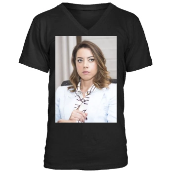 Aubrey Plaza Men's V-Neck T-Shirt