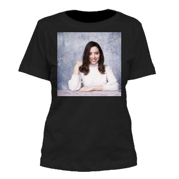 Aubrey Plaza Women's Cut T-Shirt