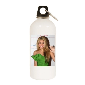 Shakira White Water Bottle With Carabiner