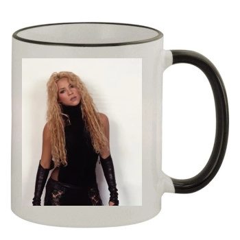 Shakira 11oz Colored Rim & Handle Mug