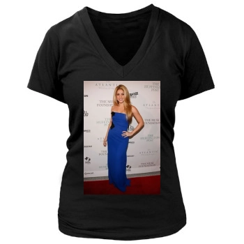 Shakira Women's Deep V-Neck TShirt