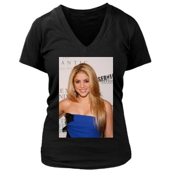 Shakira Women's Deep V-Neck TShirt