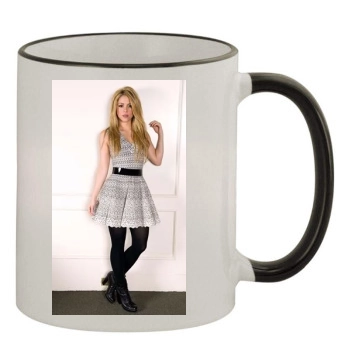 Shakira 11oz Colored Rim & Handle Mug