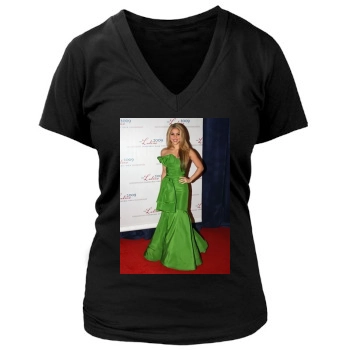 Shakira Women's Deep V-Neck TShirt