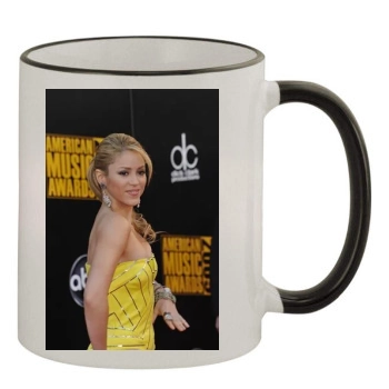 Shakira 11oz Colored Rim & Handle Mug