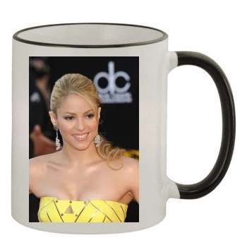 Shakira 11oz Colored Rim & Handle Mug