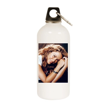 Shakira White Water Bottle With Carabiner