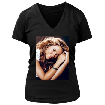 Shakira Women's Deep V-Neck TShirt