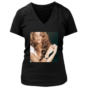 Shakira Women's Deep V-Neck TShirt