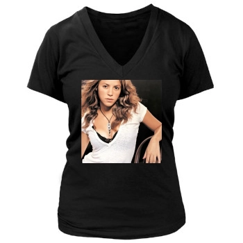 Shakira Women's Deep V-Neck TShirt