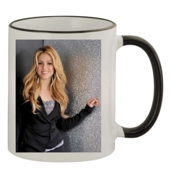 Shakira 11oz Colored Rim & Handle Mug