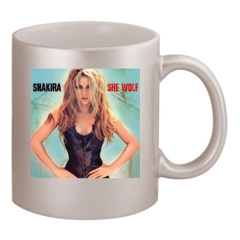 Shakira 11oz Metallic Silver Mug