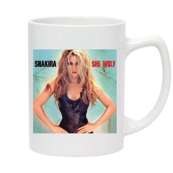 Shakira 14oz White Statesman Mug