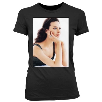 Shalom Harlow Women's Junior Cut Crewneck T-Shirt