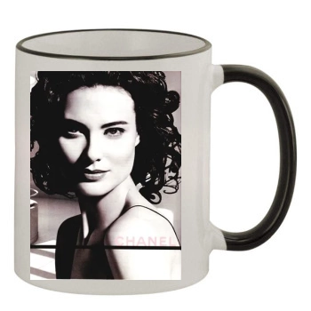 Shalom Harlow 11oz Colored Rim & Handle Mug