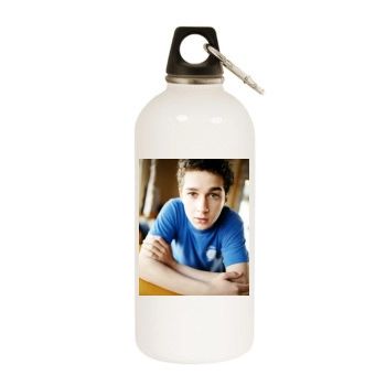 Shia LaBeouf White Water Bottle With Carabiner