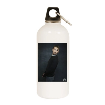 Shia LaBeouf White Water Bottle With Carabiner